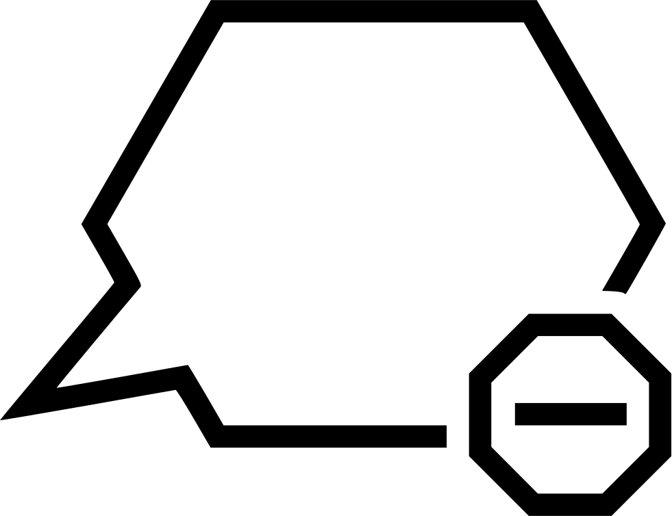 Message Remove Bubble Conversation Talk Subtract Comments Clipart (981x754), Png Download