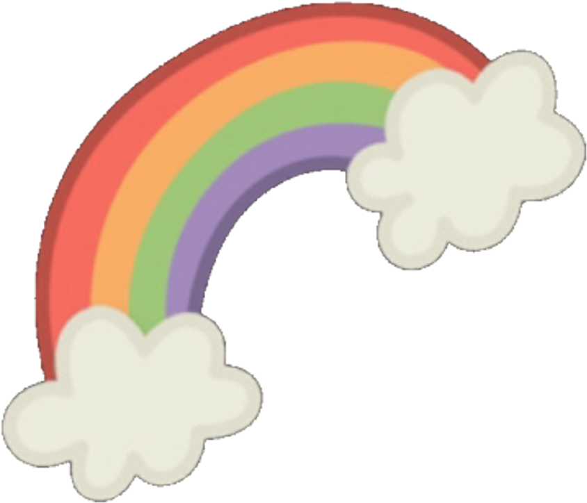 Arcoiris Sticker Clipart (1024x923), Png Download