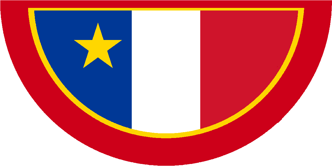 Acadia Bunting - Flag Clipart (1134x569), Png Download