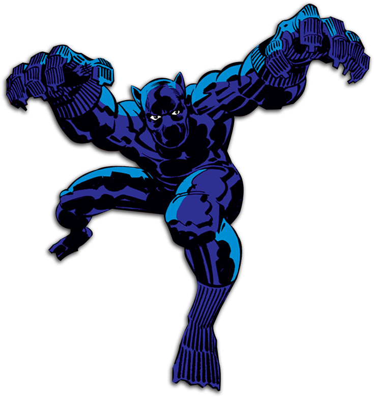 To Be Discovered And Listed, The Newly Acquired Marvel's - Black Panther Kirby Clipart (751x800), Png Download