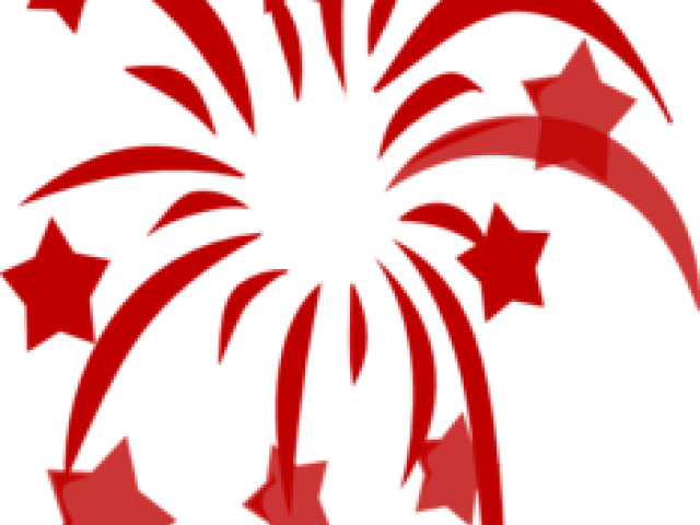 China Clipart Fire Cracker - Red White Blue Stars Png Transparent Png (640x480), Png Download