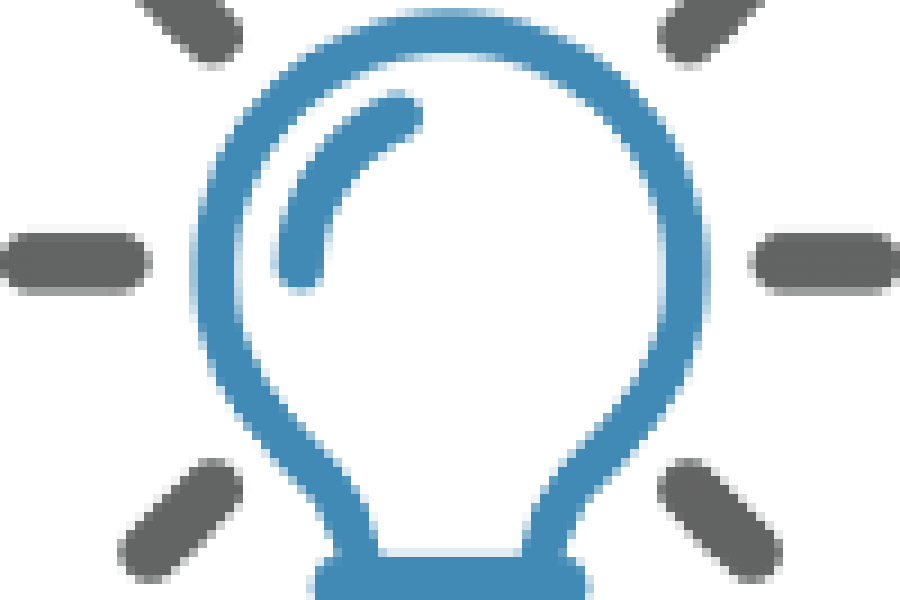 Lightbulb Icon - Circle Clipart (900x600), Png Download