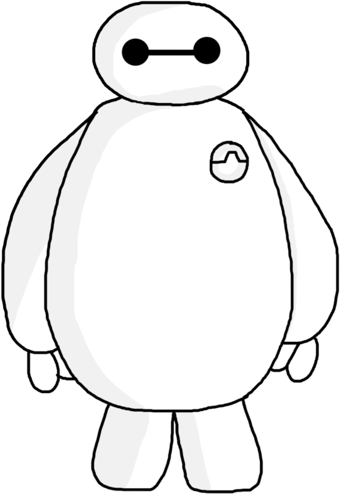 773 X 1034 5 - Dessin Baymax Clipart (773x1034), Png Download
