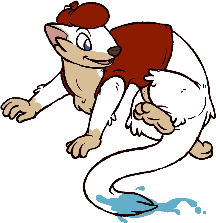 Weasyl War Dance - Cartoon Clipart (850x797), Png Download