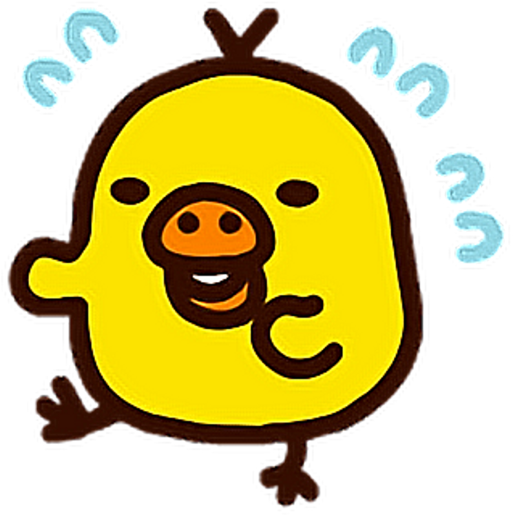 Pollito Sticker - Rilakkuma Sticker Clipart (1024x884), Png Download