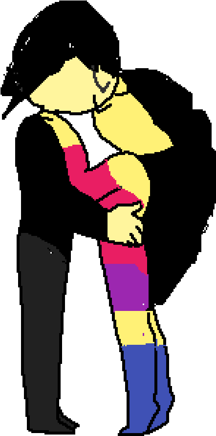 Insane X Ashley Kissing - Illustration Clipart (750x960), Png Download