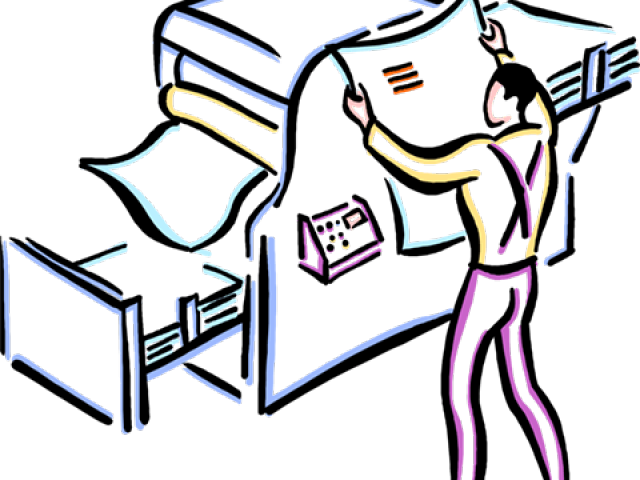 Printer Clipart Print Media - Printing Books Clipart - Png Download (640x480), Png Download
