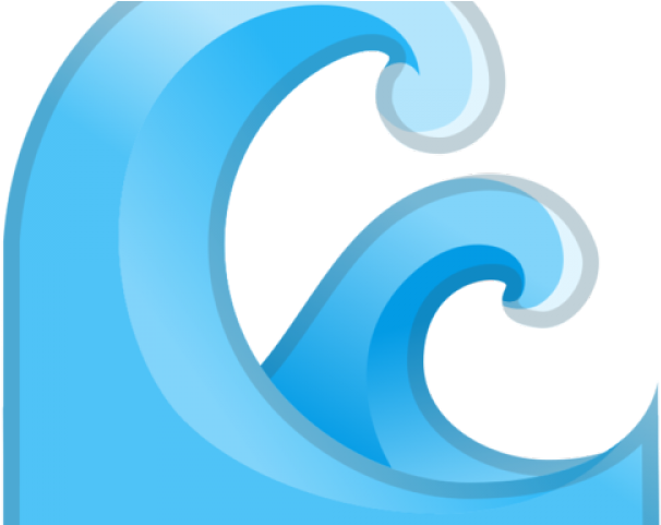Tsunami Clipart Ola - Wellen Emoji - Png Download (640x480), Png Download