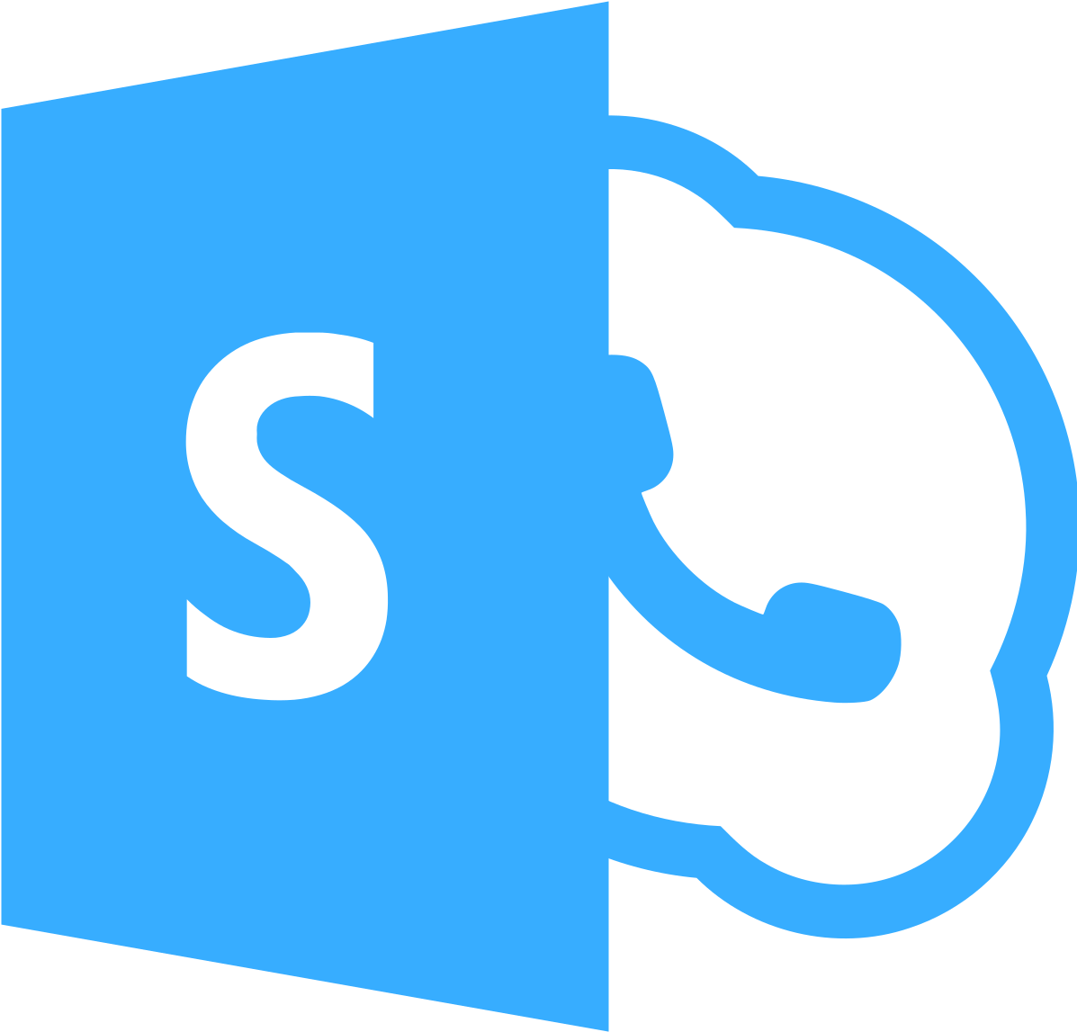Microsoft Office Skype - Skype Logo Clipart (1063x1024), Png Download