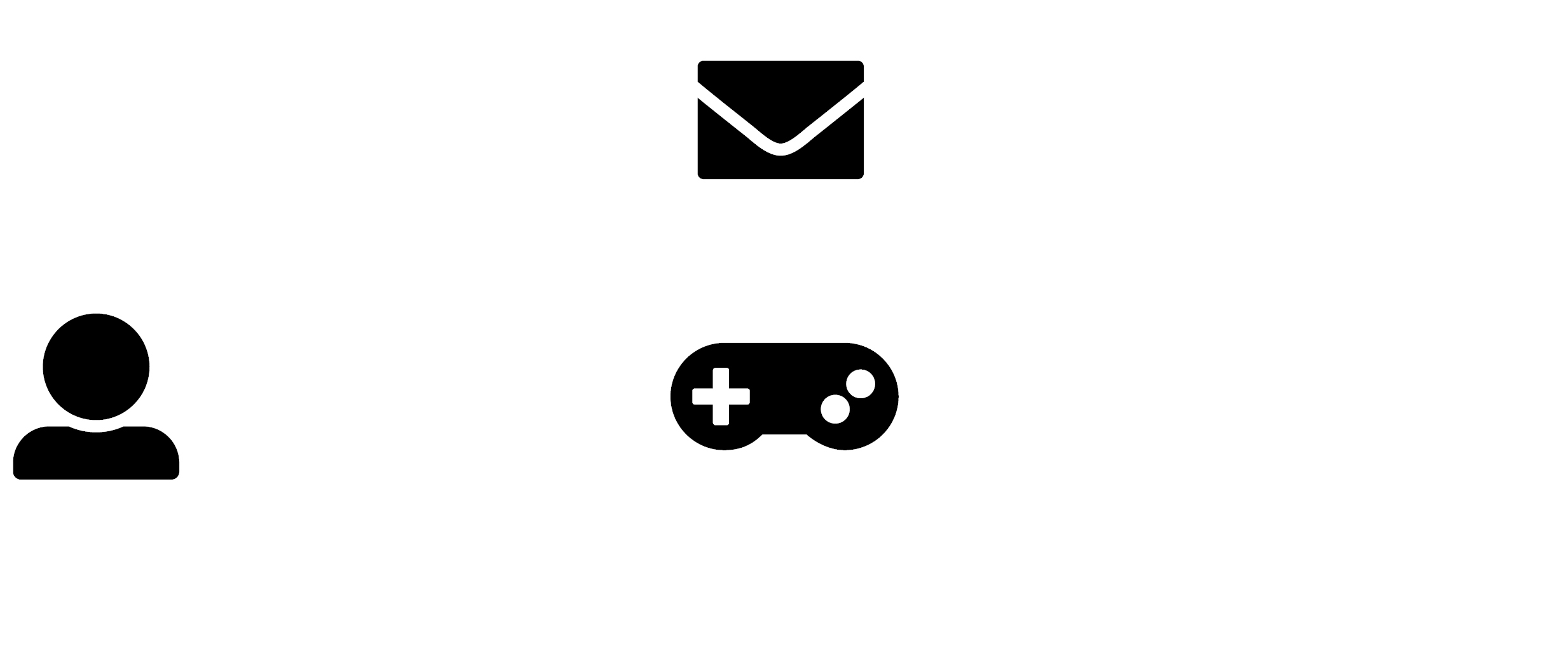 Email Authentication - Game Controller Clipart (2476x1043), Png Download