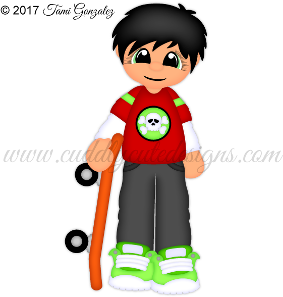 Teenies-tony Goma Eva, Gomitas, Patinar Tablero, Deportes - Cartoon Clipart (600x600), Png Download