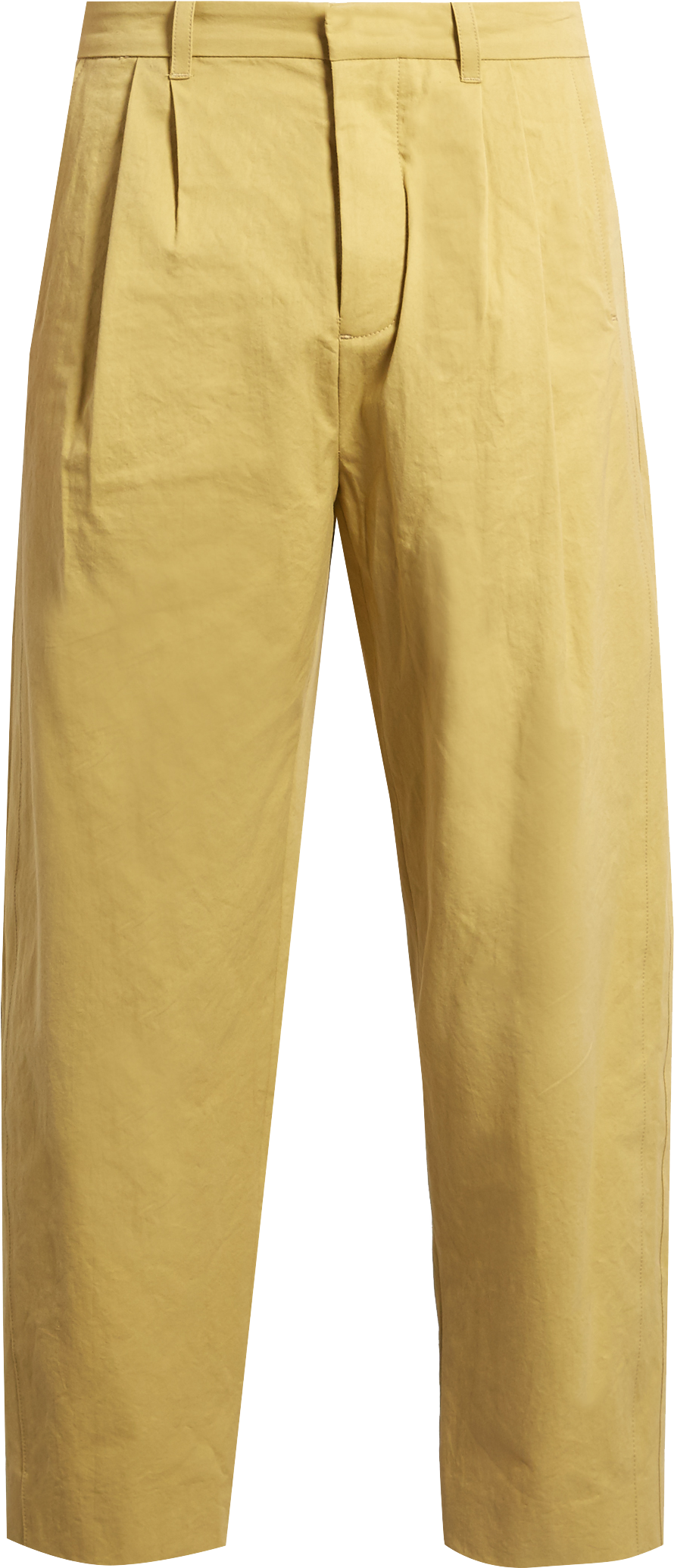 Fanmail Pleat Front Cotton Straight Leg Trousers Clipart (1620x2160), Png Download