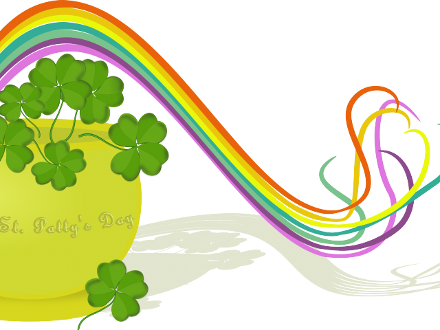 Patricks Day Clipart Rainbow - Clip Art - Png Download (640x480), Png Download