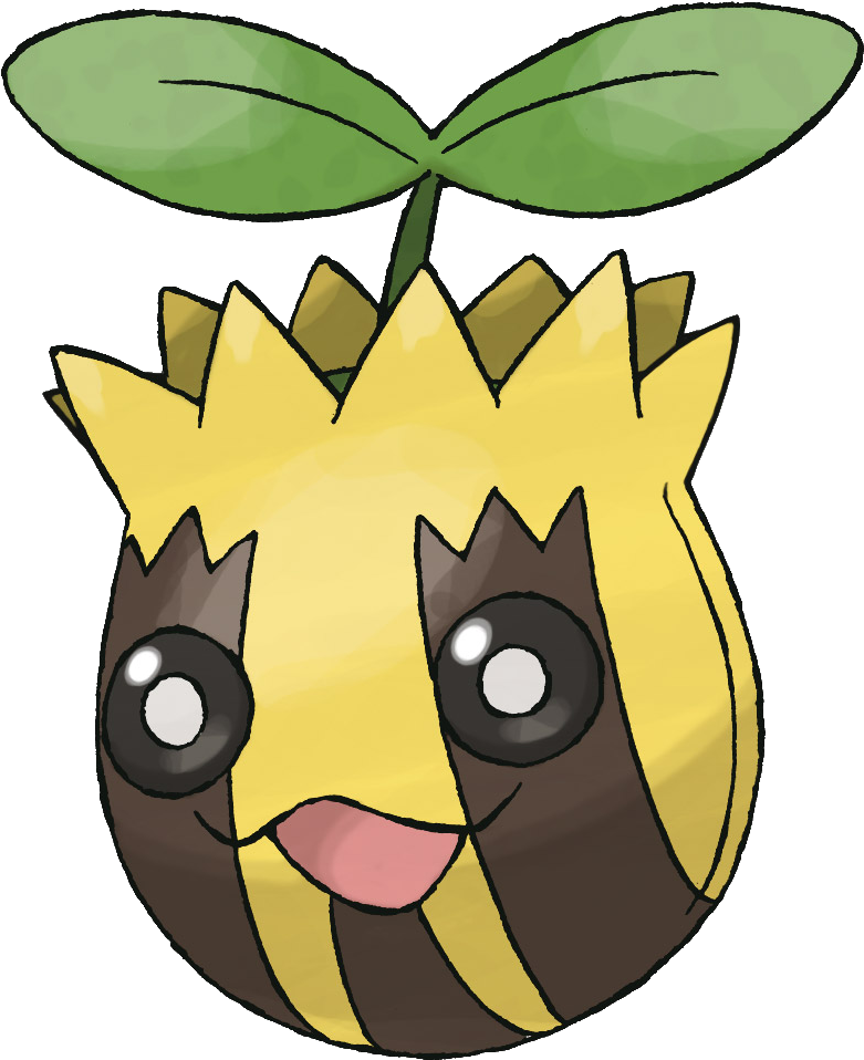 Although The Pokémon You Mentioned Have The Lowest - Pokemon Sunkern Clipart (957x957), Png Download