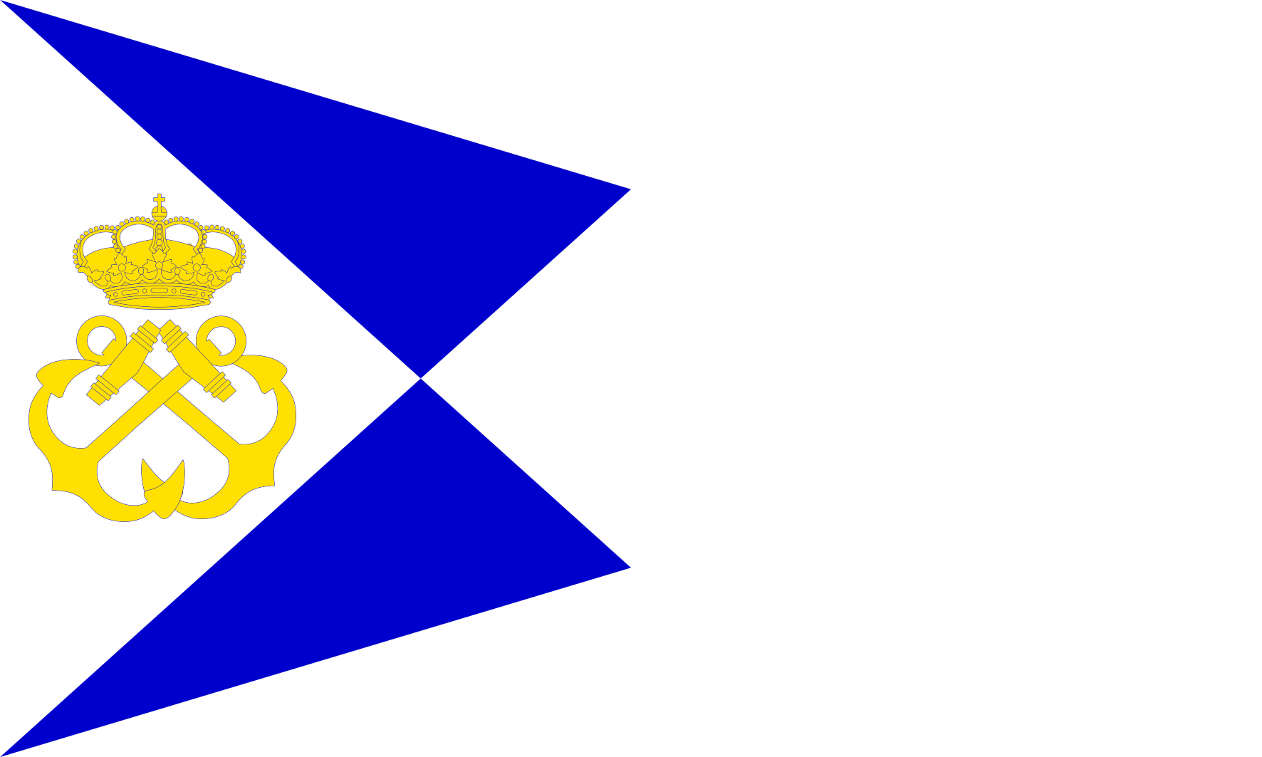 Burgee Of Escuela Naval Militar - Emblem Clipart (1772x1063), Png Download