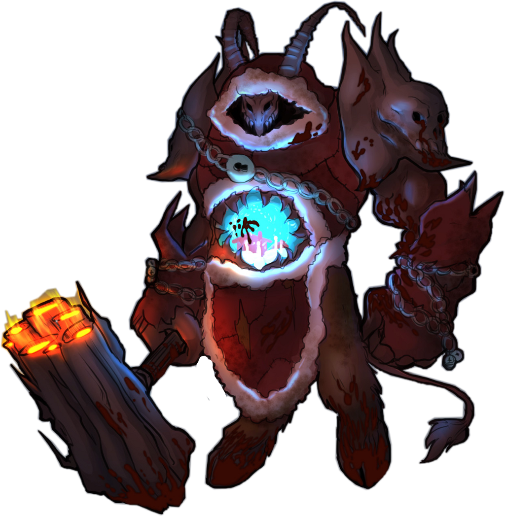 Krampus Christmas Overwatch Reinhardt Freetoedit - Illustration Clipart (1024x1047), Png Download