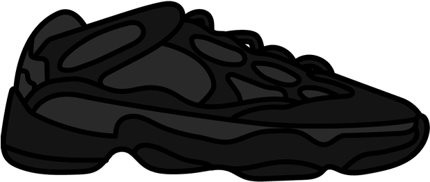 Yeezy 500 Utility Black - Outdoor Shoe Clipart (618x618), Png Download