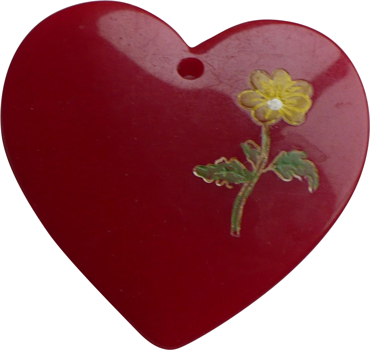 Bakelite Heart Charm Www - Heart Clipart (1251x1251), Png Download