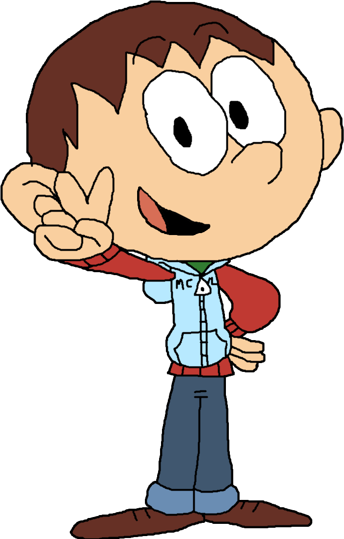 Me Holding A Peace Sign - Cartoon Clipart (873x1186), Png Download