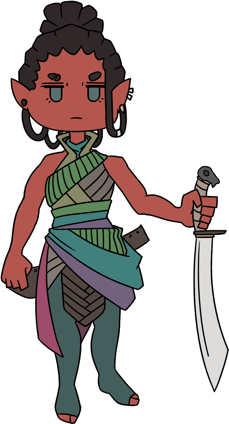 [oc] Chibi Hobgoblin Bladesinger - Cartoon Clipart (1152x1502), Png Download