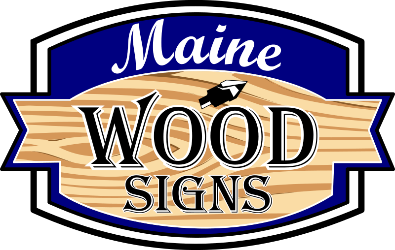 Maine Wood Signs - Cachorro Quente Clipart (800x508), Png Download
