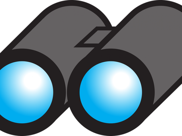 Lens Clipart Binoculars - Binoculos Desenho Png Transparent Png (640x480), Png Download