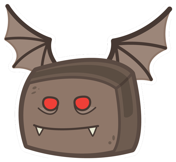 Caramel Apple - Skull - Spider - Vampire Bat - Cartoon Clipart (618x618), Png Download