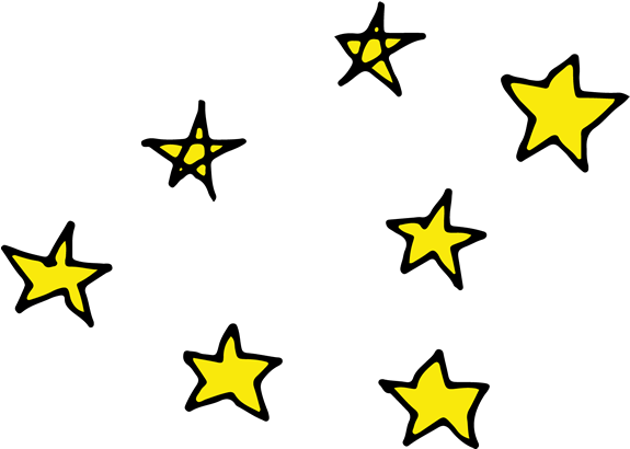 Doodle Stars - Zaubermaus Clipart (618x618), Png Download