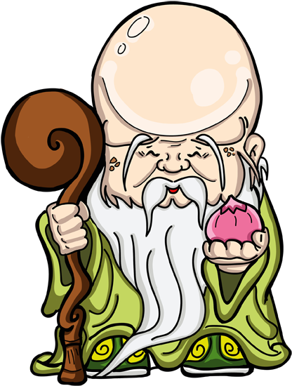 Changsheng Da Di Chinese Cartoon, Chinese Culture, - Cartoon Clipart (595x842), Png Download