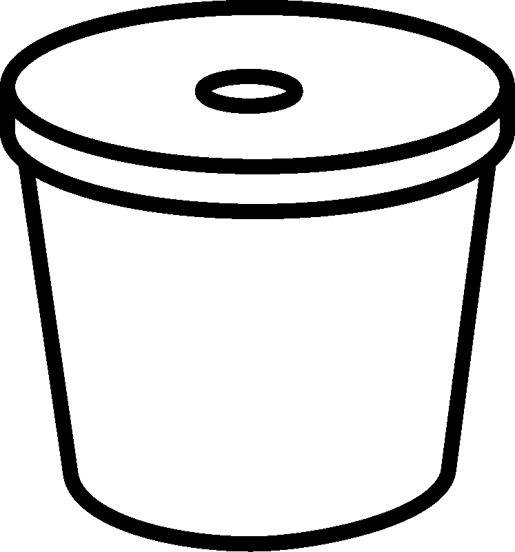 Condiment Pot Clipart (747x801), Png Download