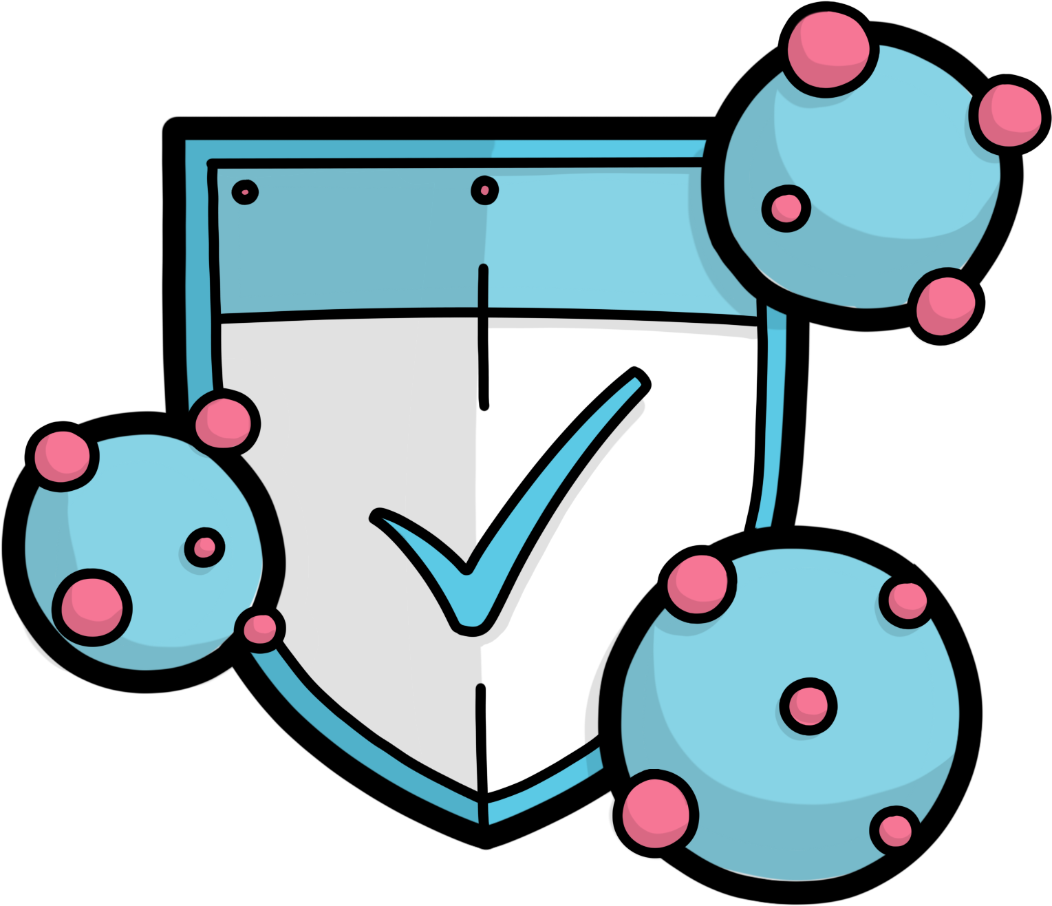 Click For Gdpr Services Manage Antivirus - Cartoon Clipart (2048x2048), Png Download