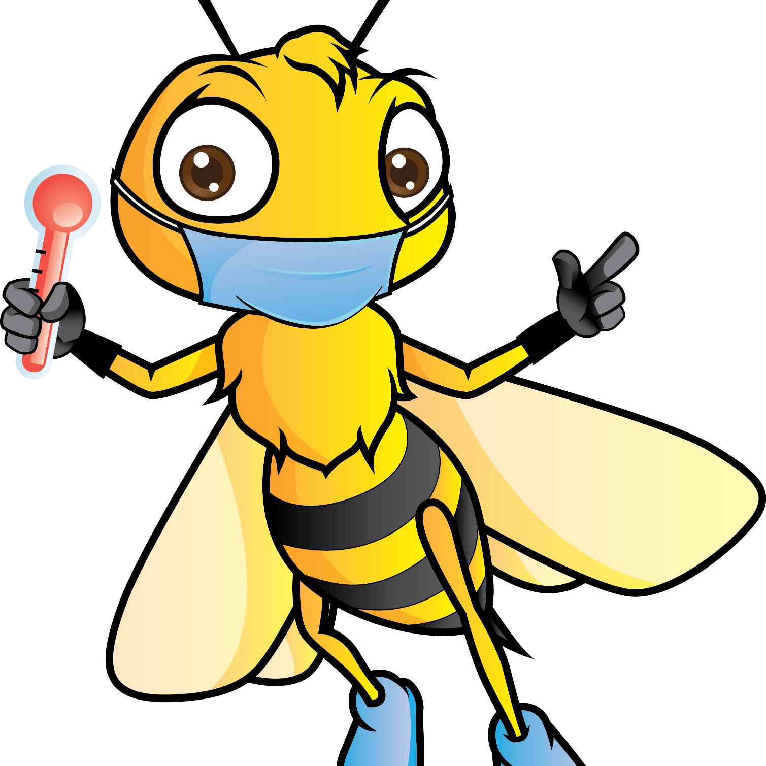 Bee The Ebola Bee - Cartoon Clipart (1509x1509), Png Download
