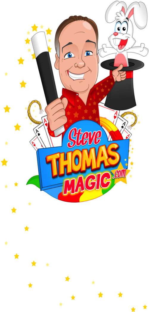 Steve Thomas, Magician Extraordinaire - Cartoon Clipart (500x1074), Png Download