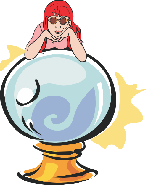 Marilyn Rossner And Crystal Ball - Girlossary Clipart (500x625), Png Download