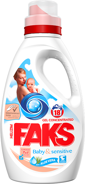 Faks Helizim Baby&sensitive Gel - Plastic Bottle Clipart (1280x648), Png Download