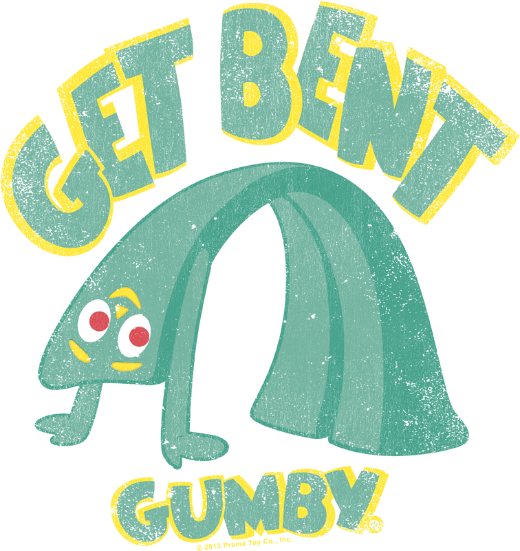 Gumby Get Bent Pullover Hoodie - Illustration Clipart (792x866), Png Download