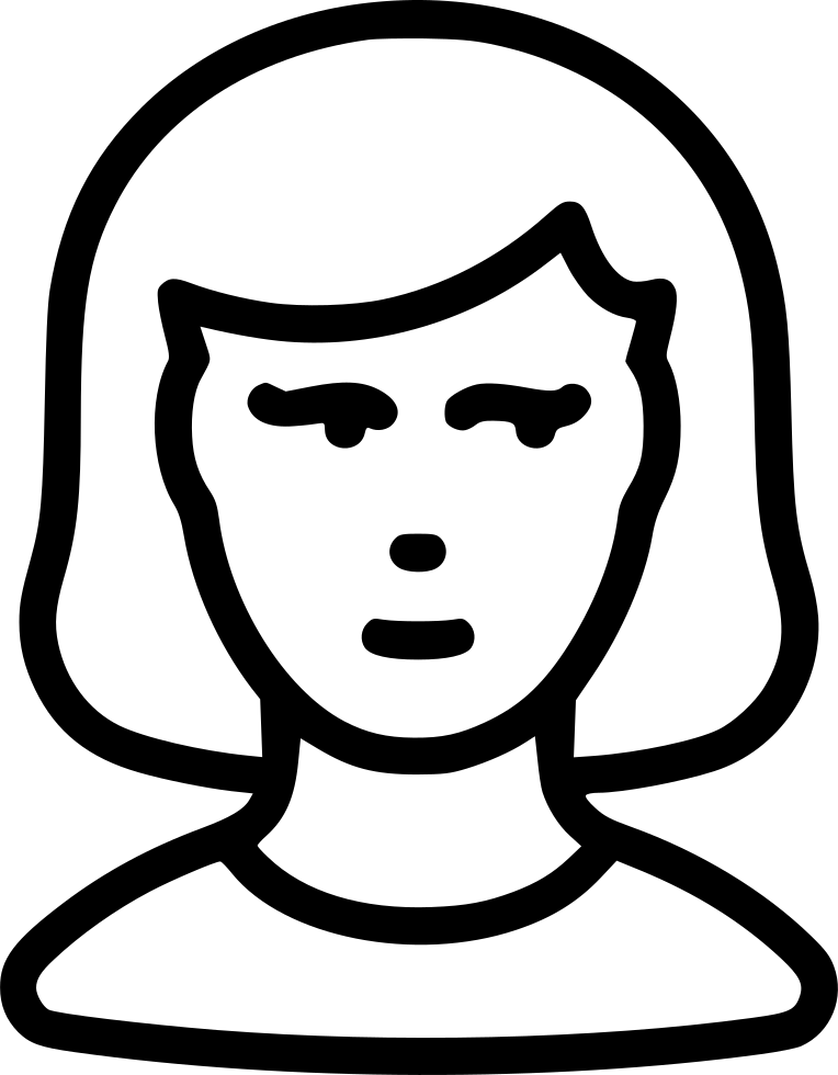 Woman Girl User Human Avatar Comments - Icon Clipart (764x980), Png Download