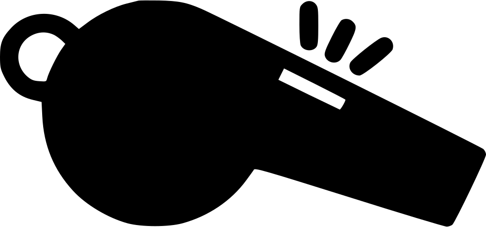 Sport Whistle Referee Fitness Start Stop Comments Clipart (980x458), Png Download