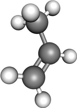 Modele Moleculaire Propene Clipart (597x597), Png Download