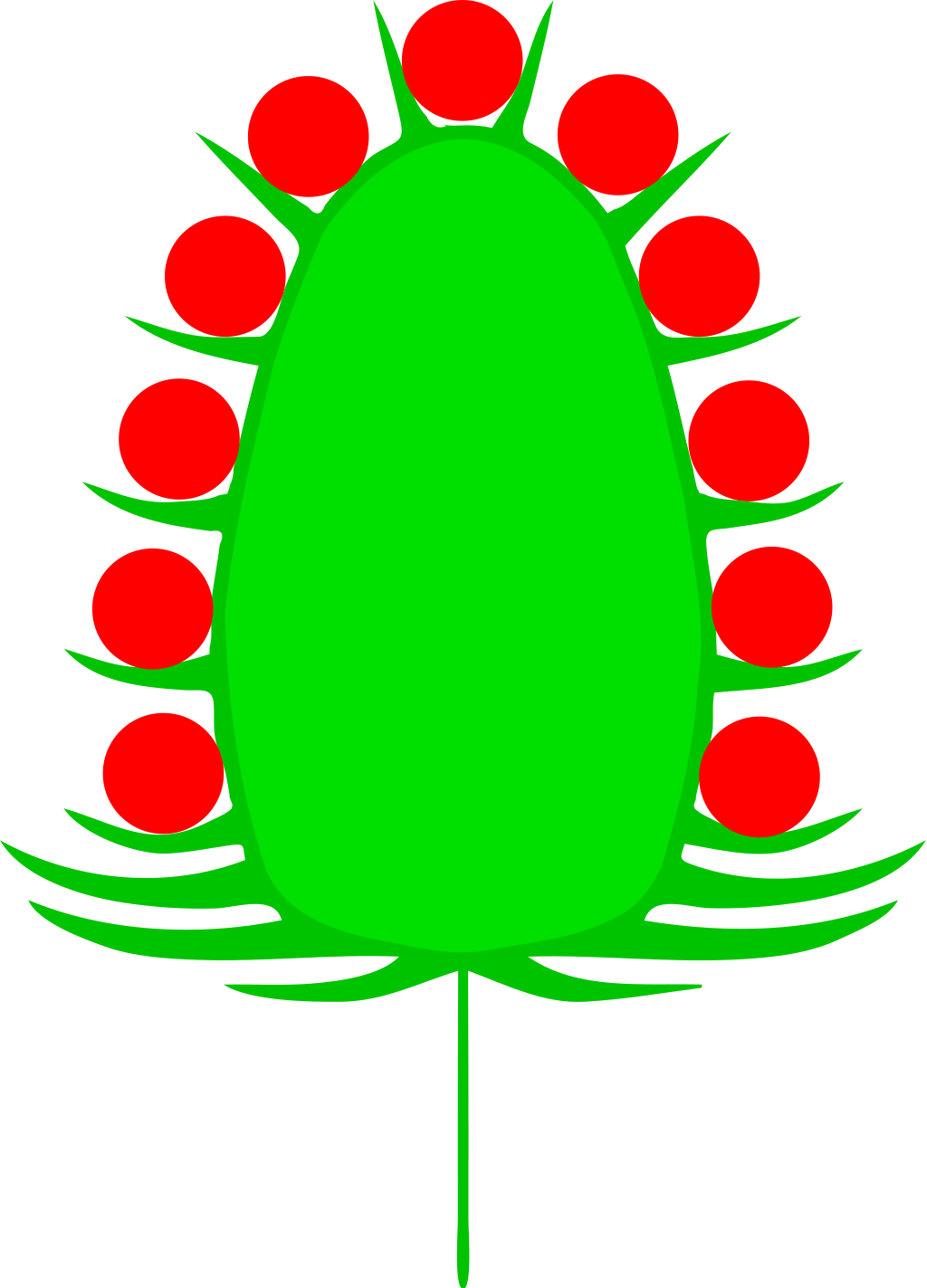 Inflorescence Heads Clipart (1024x1423), Png Download