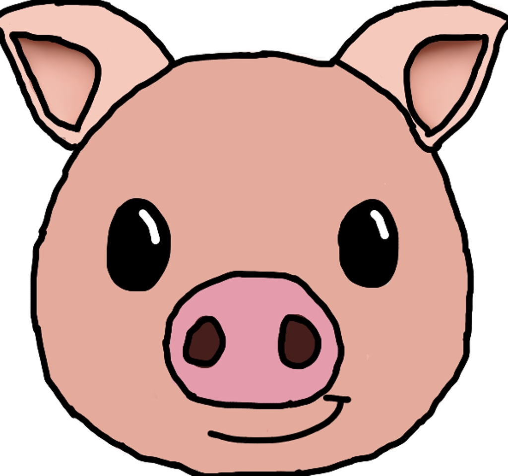 Dcpinkpig Sticker - Cartoon Polar Bear Face Clipart (1024x960), Png Download