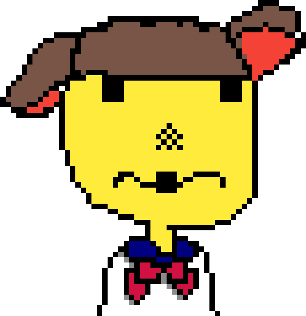 Roblox Appeared - Minecraft Derp Pixel Art Clipart (1152x1152), Png Download