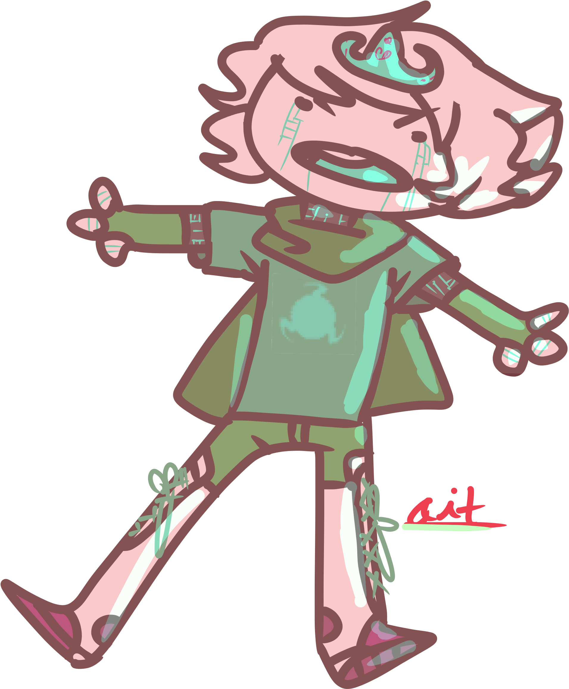 Background By @cairovercoat And Profile Picture By - Cartoon Clipart (2767x2602), Png Download