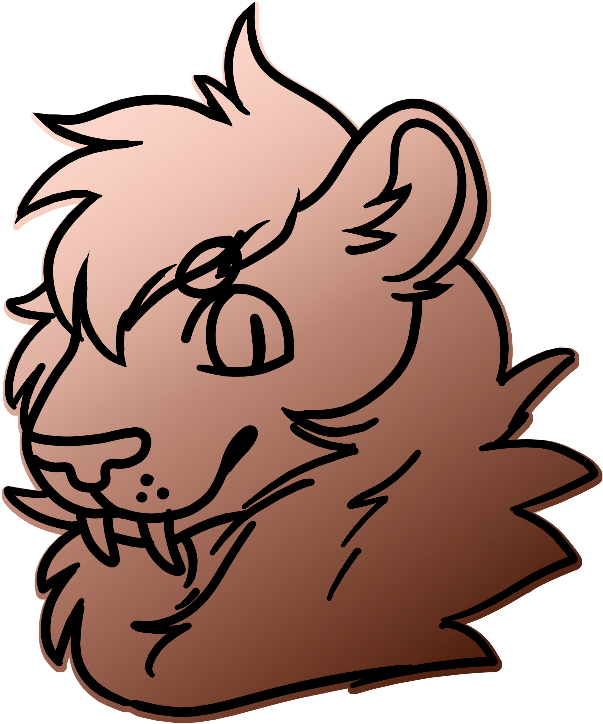 Lion Scrotum - - Cartoon Clipart (629x741), Png Download