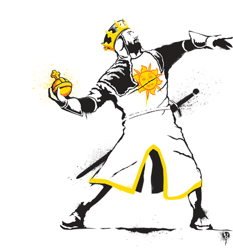 Banksy Clipart Cat - Holy Handgrenade - Png Download (618x545), Png Download