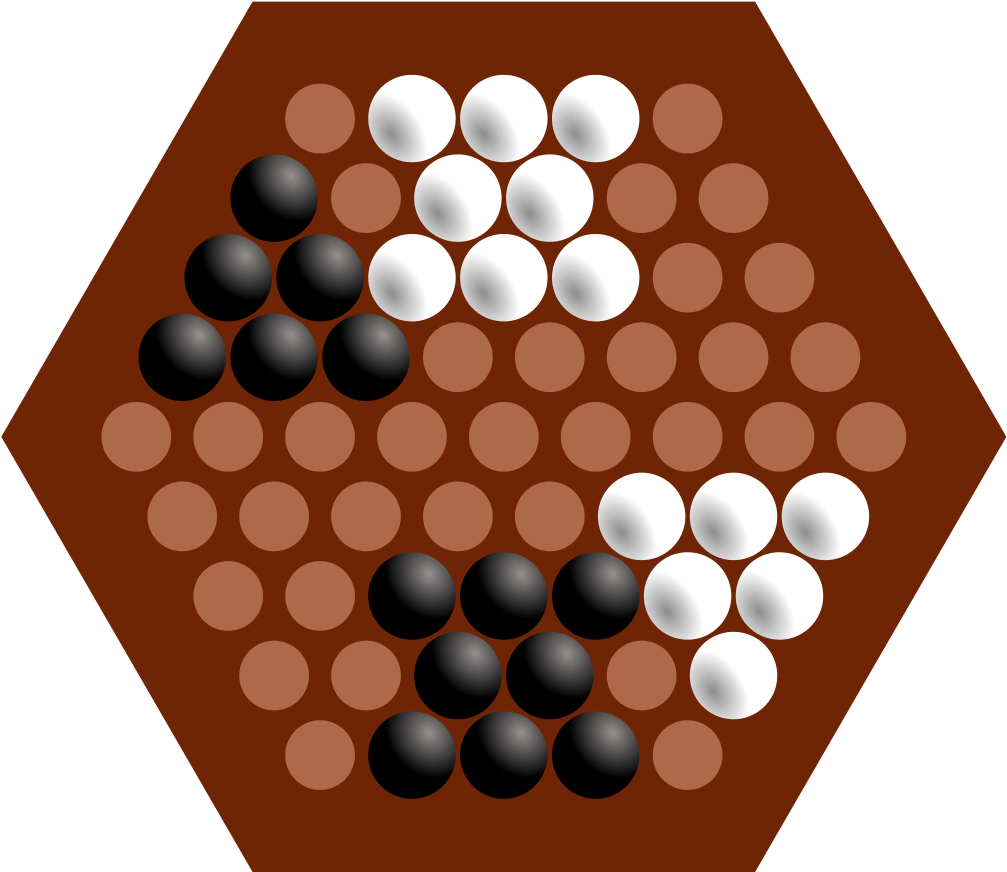 File - Abalone Intimidation - Svg - Board Game Clipart (1024x1024), Png Download