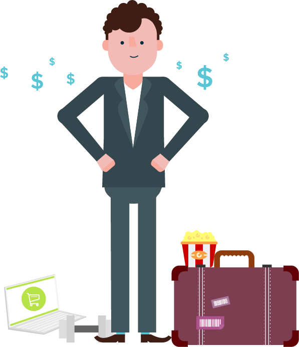 Refocus On Your Customers - Cartoon Clipart (597x693), Png Download