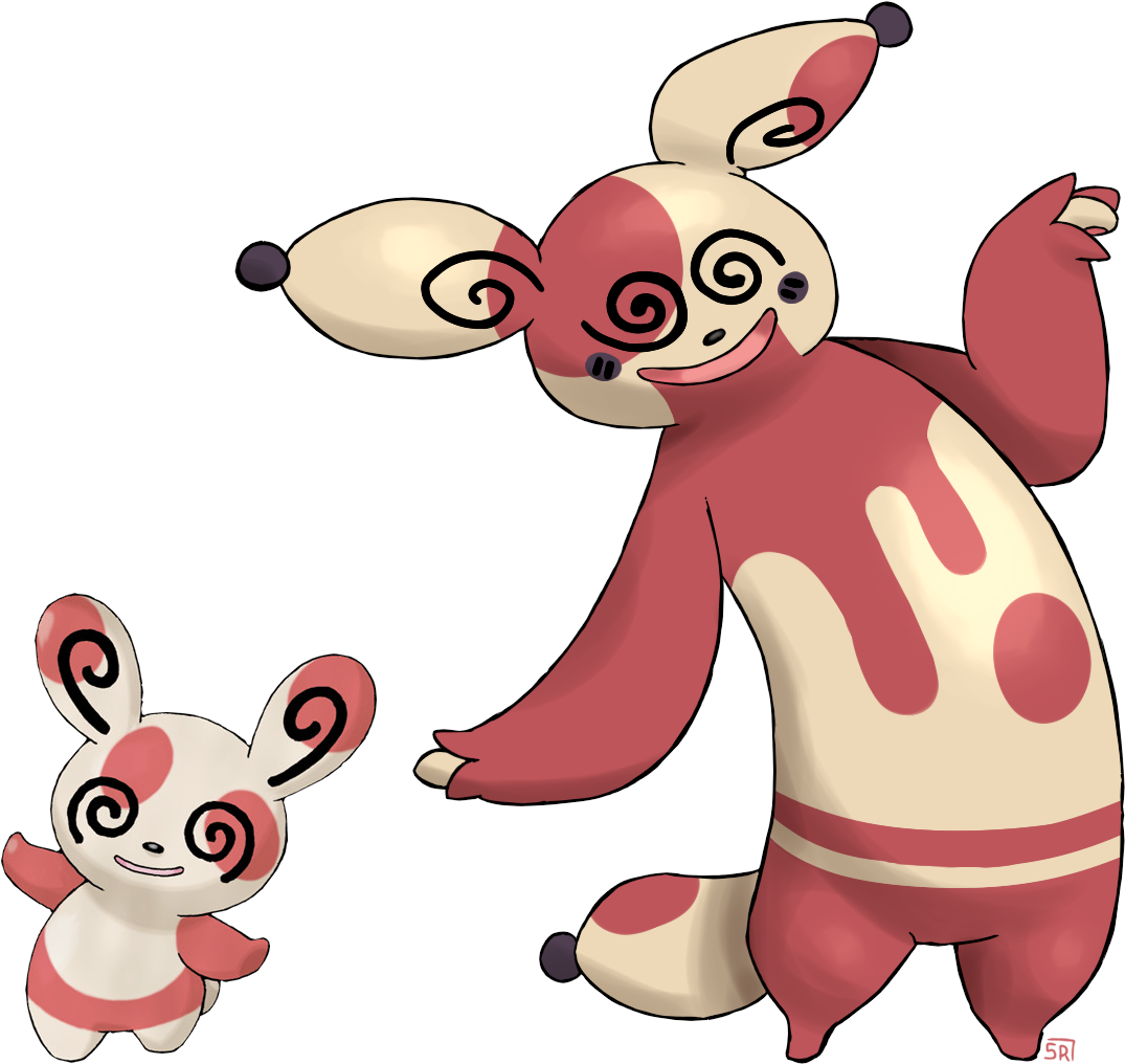 Image - Pokemon Spinda Clipart (1235x1063), Png Download