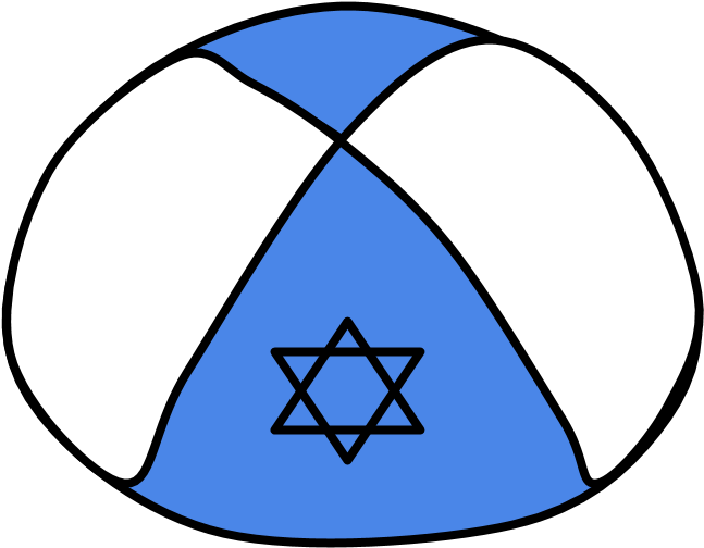 Yarmulke, Light Blue - Circle Clipart (816x1056), Png Download