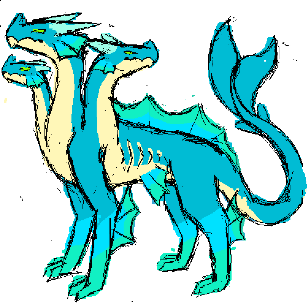 Water Hydra Thingo - Illustration Clipart (1000x1000), Png Download